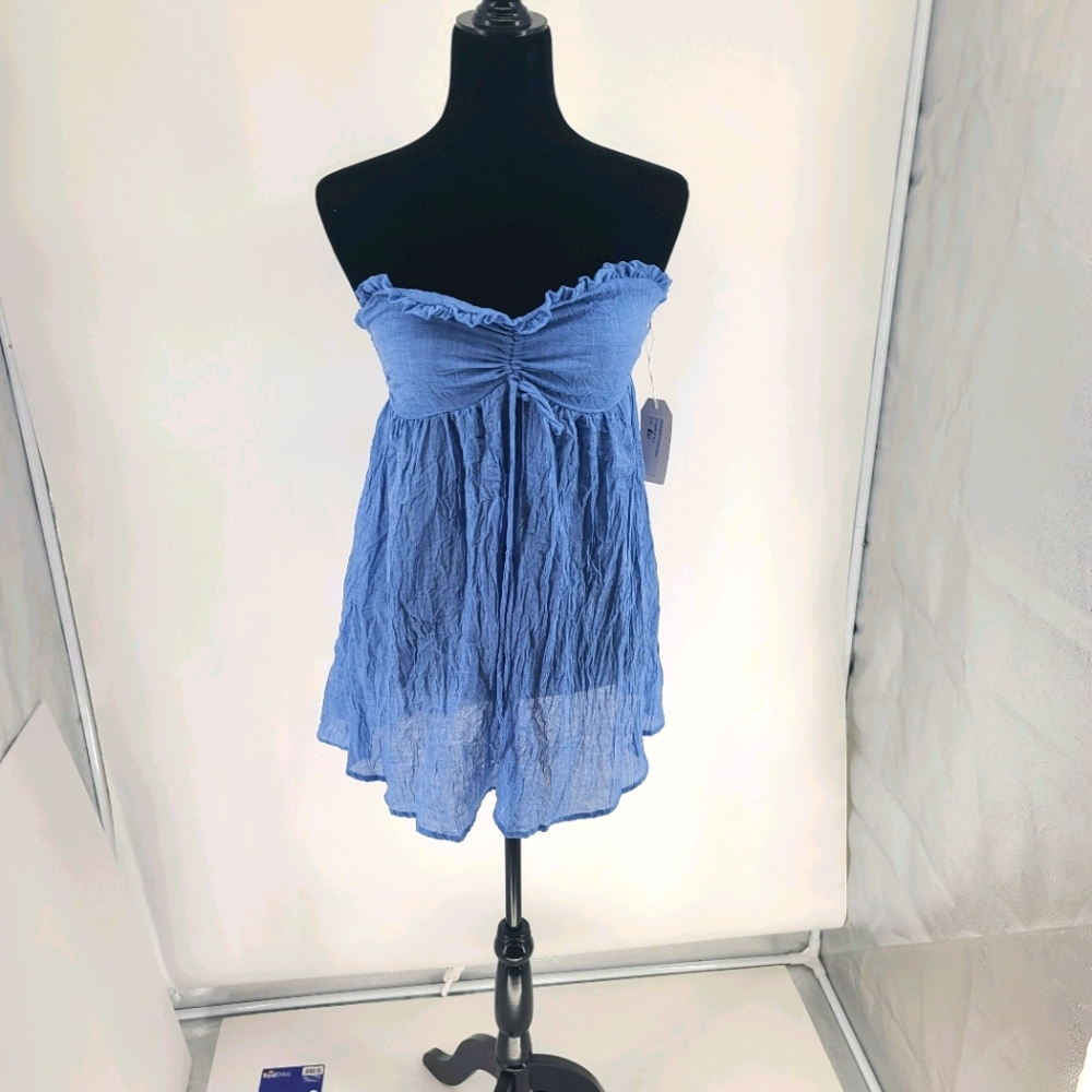 Blue life swimsuit cover up size small NWT